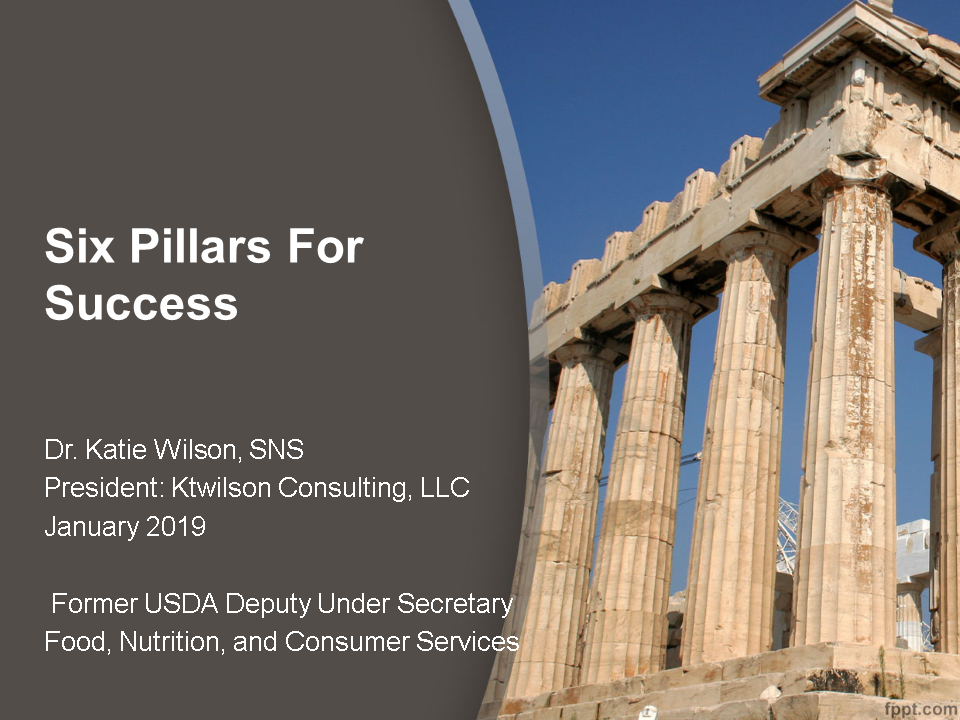 Six Pillars for Success, Dr. Katie Wilson, SNS