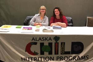 o Dawson and Beth Seitz staff the Child Nutrition Programs booth!