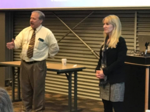 Chris Johnson and Adrianne Schwartz present tips for media relations