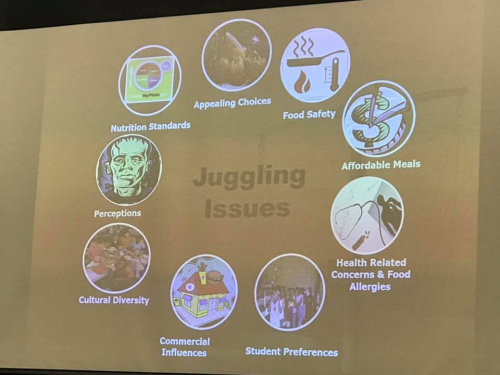 Dr. Katie Wilson opens Day 2 of the 51st Annual AKSNA Conference with her presentation, Successfully Managing the Complexities of School Nutrition Programs